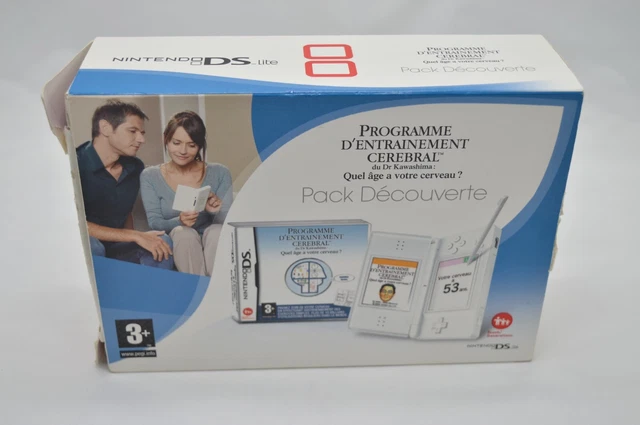 Console Nintendo DS Lite blanche pack découverte en boite entrainement célébral