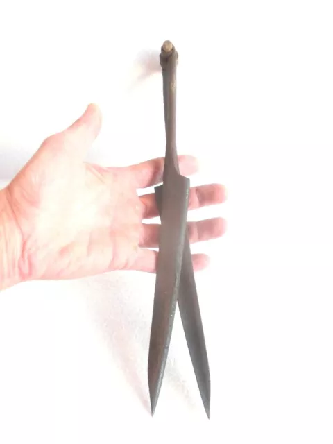 scarce! 1800's antique wrought iron sheep SHEARS /SCISSORS hand forged primitive