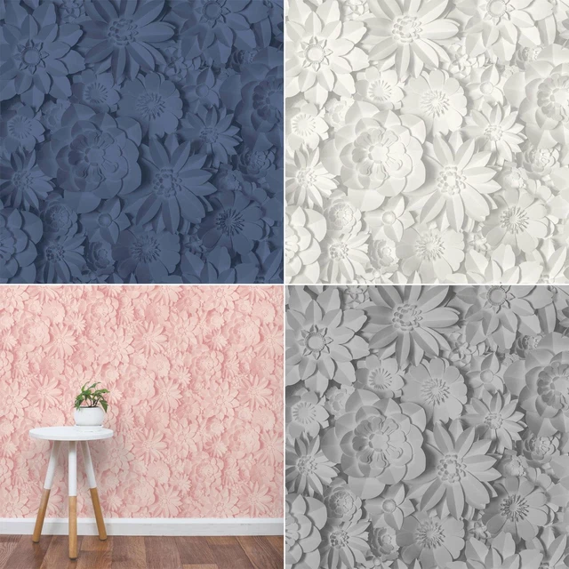 FINE DECOR DIMENSIONS Floral Wallpaper 3D Effect Flowers Choose