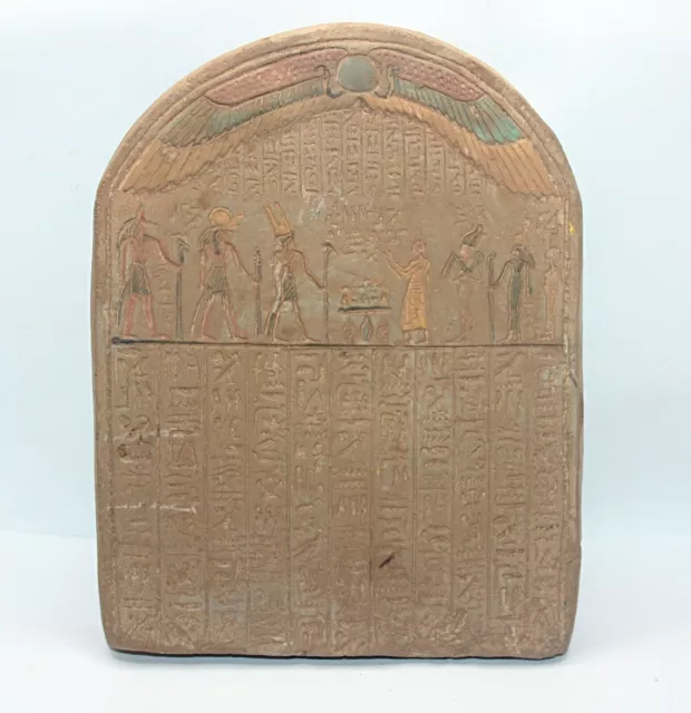 Altes ägyptisches seltenes pharaonisches antikes Buch der toten Stele BC 3