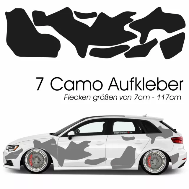 AUTO TUNINGAUFKLEBER XXL Tarnmuster Seitenaufkleber Car Tattoo Camouflage  EUR 28,04 - PicClick FR