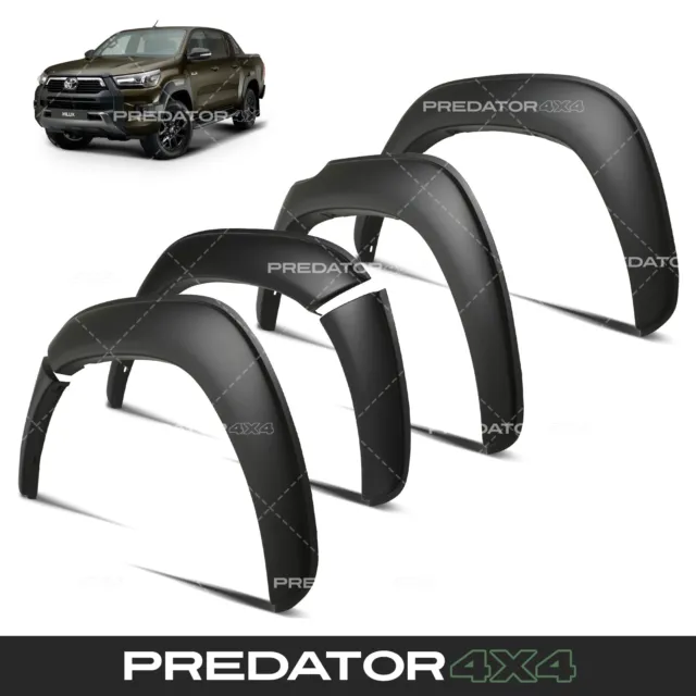 Matte Black Oem Style Fender Flare Wheel Arches For Toyota Hilux 2021+