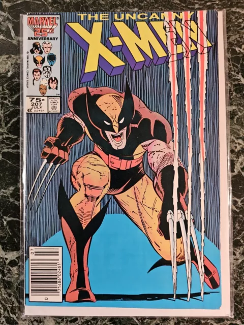 Uncanny X-Men # 207 (1986 Marvel Comics) Classic Wolverine Cover LOTS OF PICS!