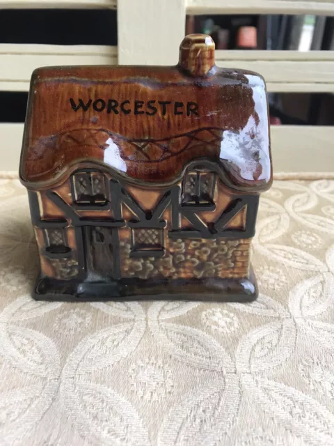 Money Box Szeiler Studio Pottery Cottage WORCESTER Made in England Piggy Bank