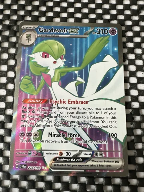 Gardevoir EX - 228/198 - Scharlachrot & Violett - Ultra selten - Volle Kunst - Pokémonkarte