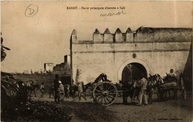 CPA AK RABAT Porte principale d'entrée a SALÉ MAROC (689973)