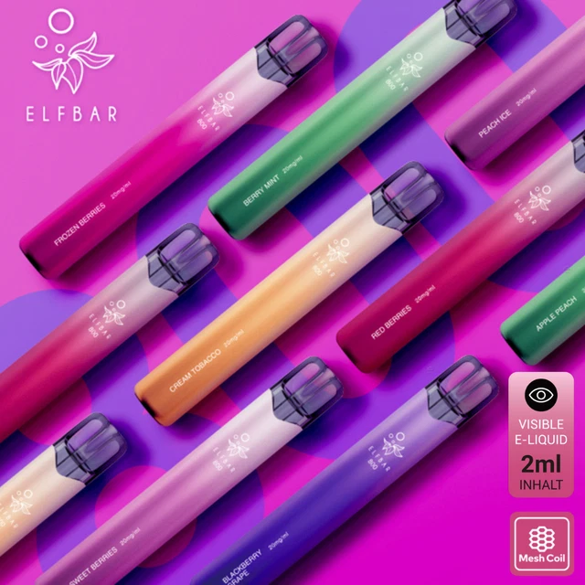 elfbar elfa master akku Alips E-Shisha 900 Züge einweg E-Zigarette 20mg Nikotin Shisha to go ALLE  SORTEN main image 0