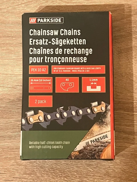 6/10 Zoll Sägeketten 3er Pack | 37/40 Antriebsglieder 1/4LP 3/8LP - Für Kettensägen