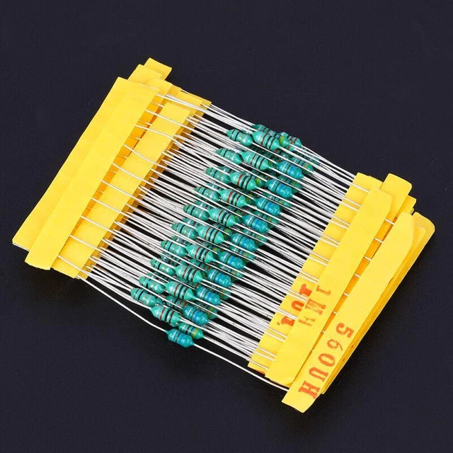 Set 120 pz 1/4 W 12 tipi 1UH~1 MH componenti elettronici codificati a colori