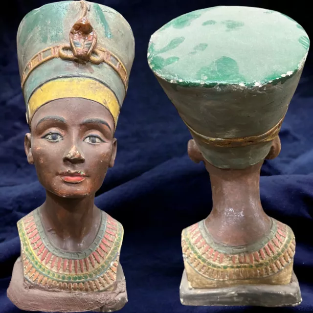 Exquisite Handcrafted Egyptian Queen Nefertiti Statue - Rare Pharaonic Artifact