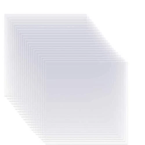 20 piezas 6 mil 12 x 12 pulgadas plantilla en blanco material transparente 6 mil-20 piezas