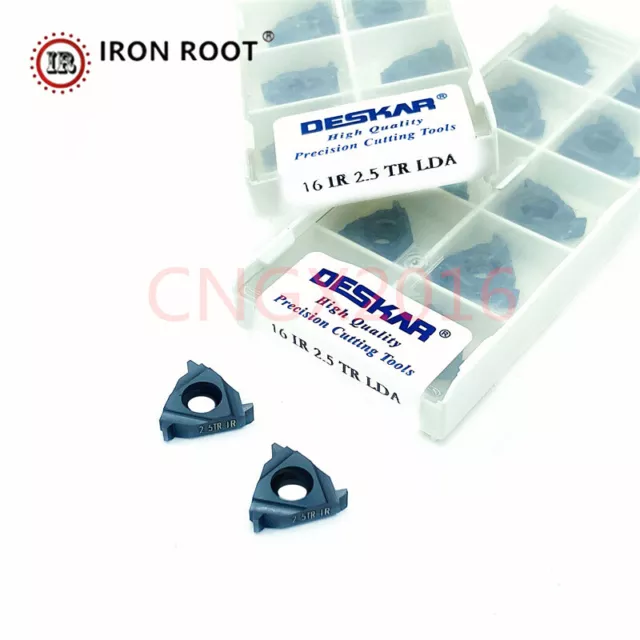 DESKAR 50P 16IR 2.5TR LDA Threading Carbide Insert CNC Lathe Turning Tool