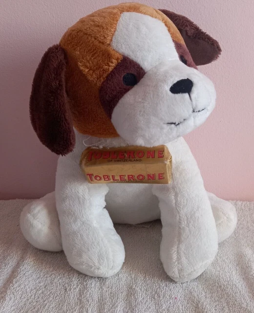 CRAFT FOODS TOBLERONE Chocolate Dog Puppy Soft Toy Plush Novelty Easter