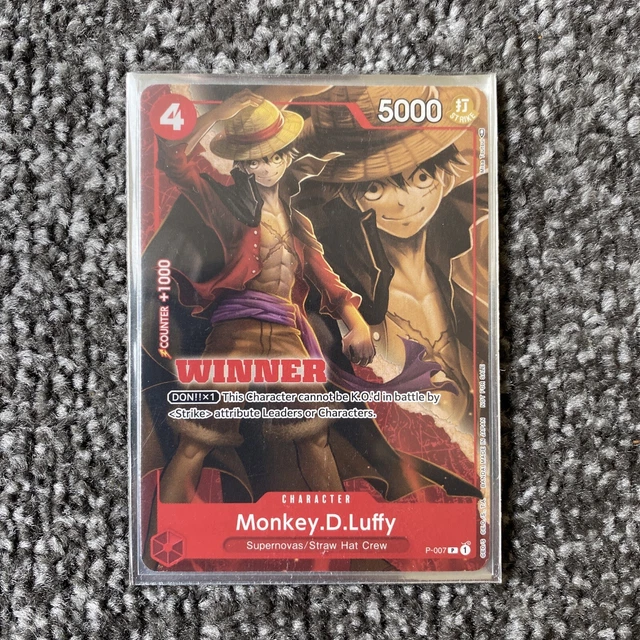 ONE PIECE TCG Monkey D. Luffy P-001 Game Championship Promo - Sealed