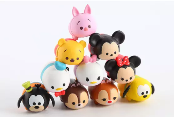 10PCS/SET New Disney TSUM TSUM Mini Mickey Minnie Action Figures PVC Toys Dolls
