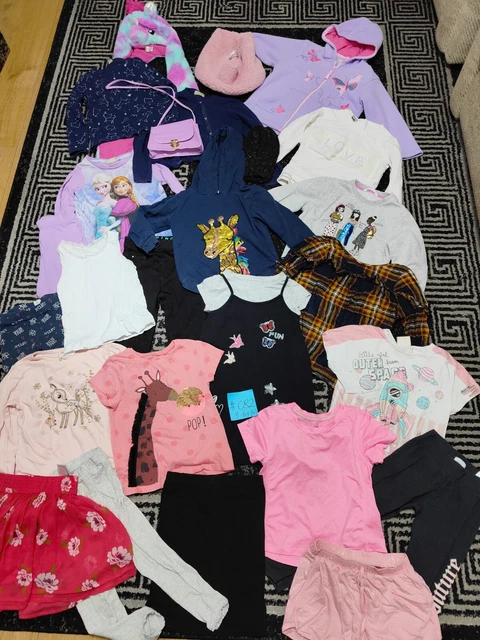 #C82💜 Huge Bundle Of Girls Clothes 5-6years GEORGE NEXT PRIMARK M&S H&M FROZEN