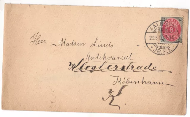 Danemark Old Letter  Ambulantaalborg  Destination Kobenhavn Year 1900