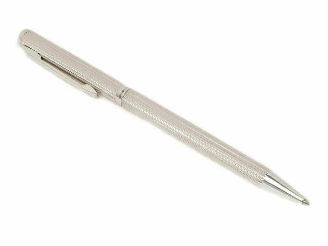 Stylo à bille en argent sterling – 92,5 % pur poinçonné BIS – Bleu