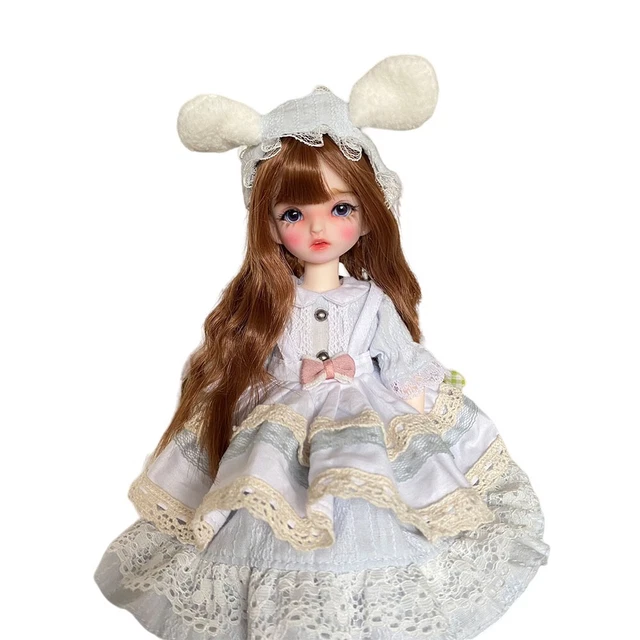 1/6 BJD Doll 30cm Ball Jointed Dolls Girl Full Set Princess Dress Shoes Wig Eyes