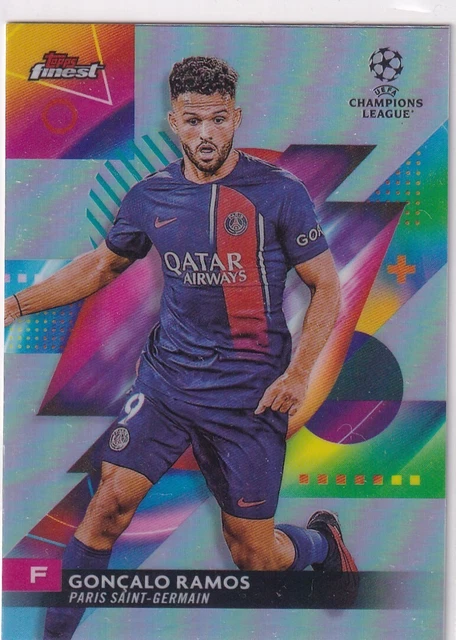 Carte Gonçalo Ramos PSG Topps Fan Set 2023-24 – Parallèle Lazer – Ligue 1