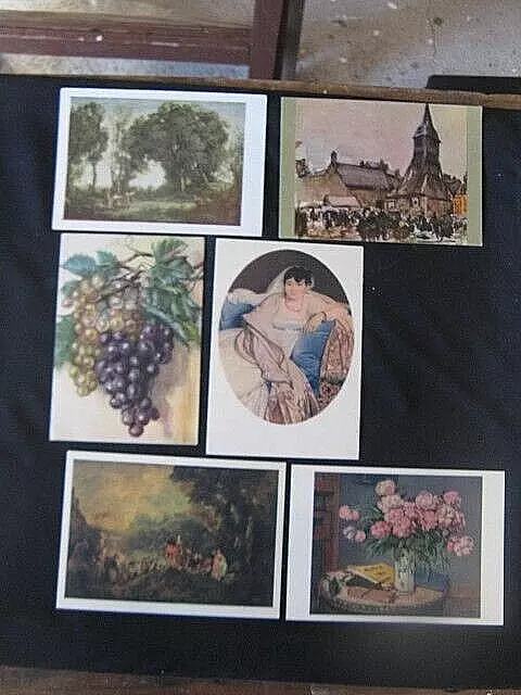 "0597"  Lot De 6 Cpsm  Reproduction De Tableaux