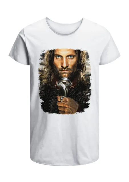 T-Shirt Signore Anelli Aragorn Uomo Abbigliamento 100% Cotone Taglia S>XXL
