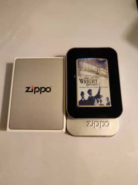 Zippo 20424 Wright brothers Lighter Case - No Inside Guts Insert