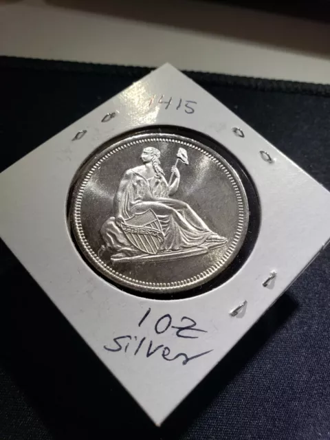 STK 1415 Seated Liberty  One Troy Ounce  .999 Silver Round  Volume Shi