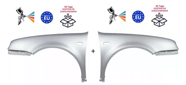 Kotflügel für VW GOLF IV 4 LA7W Satz  rechts+ links  silber 97-06 Vorderseite