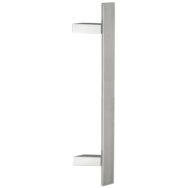 maniglione in acciaio inox satinato lucido per porta portone 300mm