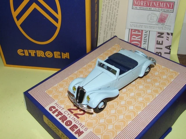 Norev Ligne Noire 1/43 – Citroën Traction 22cv Faux Cabriolet 1934 Bleue