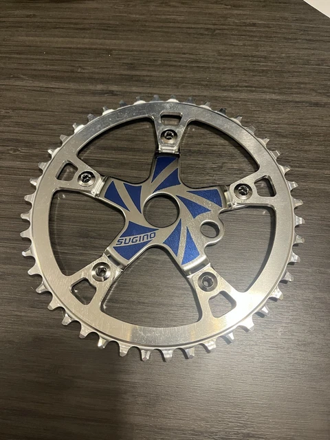 🍀Blue Sugino Old School Bmx 44T Sprocket Fits Crank Redline Hutch Gt Schwinn