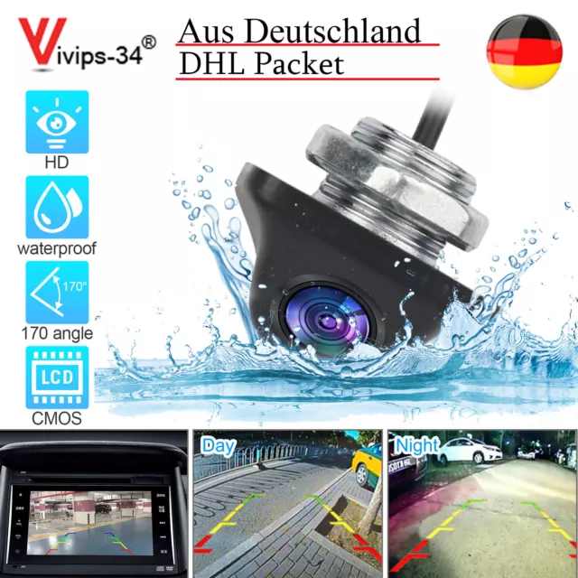 170° HD KFZ Auto Rückfahrkamera Einparkhilfe Kamera Nachtsicht Wasserdicht NEU