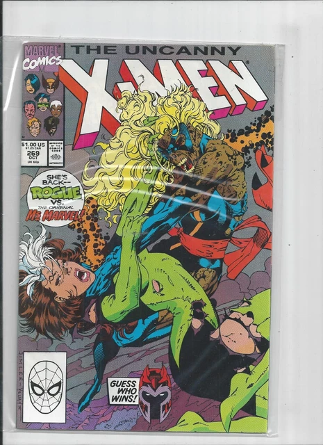 Uncanny X-men #269  ROGUE VS MS MARVEL  NEAR MINT TO MINT CONDITION