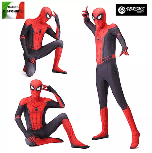 Spiderman Costume Carnaval Spider Man Far From Home Enfant Homme Cosplay SPM014