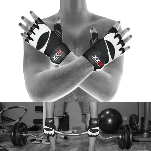 XXR Pro Lift Weight Lifting Gloves Leather Gloves Fitness Strengthen Gym Gloves