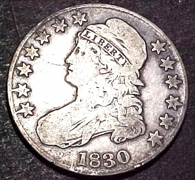 1830 Capped Bust Half Dollar..........min. Bid .01 & No Reserve!