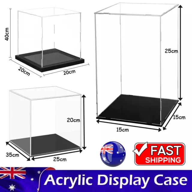 Large Acrylic Display Case Dustproof Clear Box Cars Trucks Vans Self-Install AU