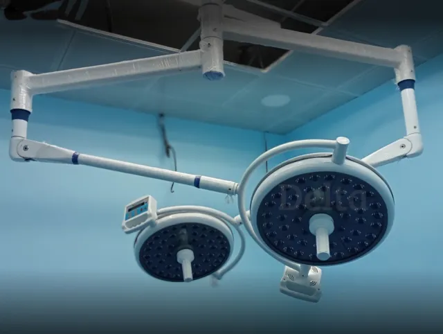 Double Head Hospital Surgical OT Light Ceiling Mounted LED OT Light For Surgery
