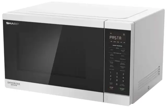 Sharp 1200W White Smart Inverter Microwave R350EW