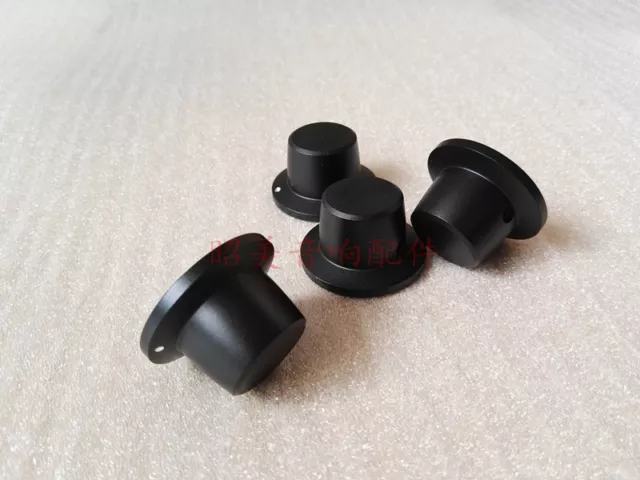 1pcs D: 38mm H:22mm Scrub black amplifier knob full aluminum audio volume knob