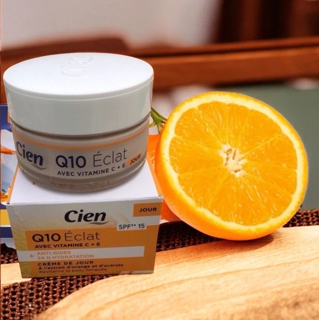 Crème De Jour Cien Anti-Rides Q10 Intense - 50 Ml - Pour Peaux Normales Avec SPF 3