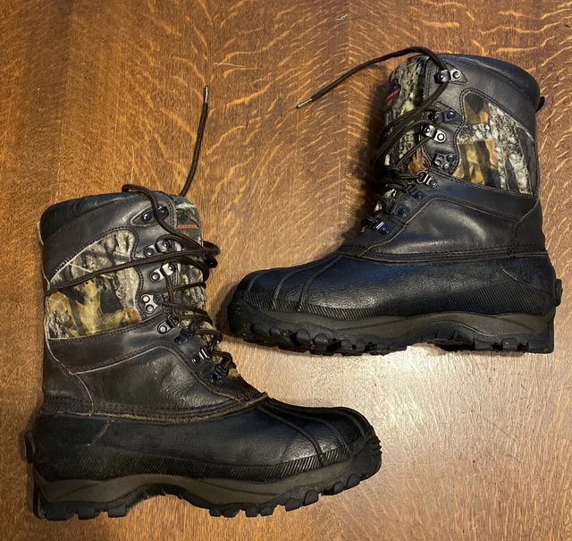 Bottes De Chasse Camouflage Cabela's Taille 10 - Isolation Thinsulate Ultra, Occasion Très Bon état