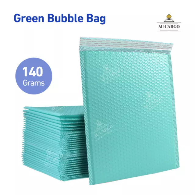 Green Poly Bubble Mailer Multi-Size and Colour Mailing Bag Padded Bag Envelope