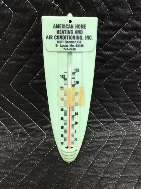 Vtg Advertising Thermometer American Home Heating & AC Company St. Louis