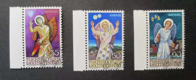 Liechtenstein Michel-Nr. 910-912 o gestempelt - Weihnachten 1986