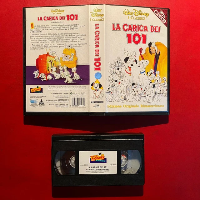 VHS WALT DISNEY LA CARICA DEI 101 , Classici (ITA 1996) VS 4566 EUR 9,00 PicClick FR VHS WALT DISNEY LA CARICA DEI 101 , Classici (ITA 1996) VS 4566 EUR 9,00 PicClick FR