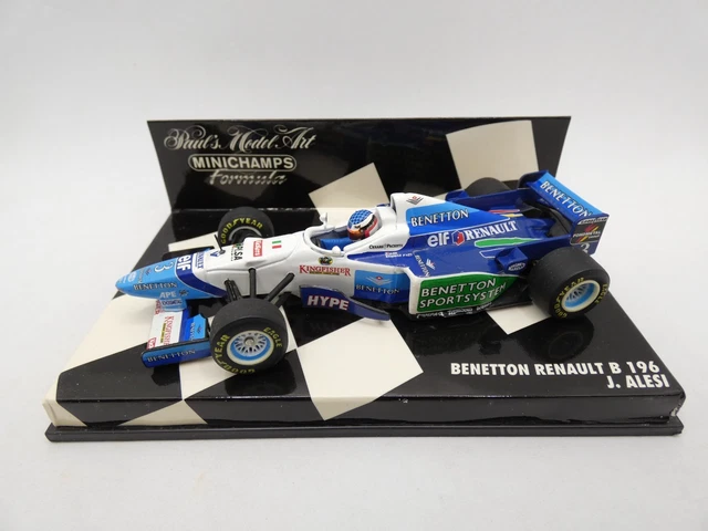 Benetton Renault B196 Jean Alesi #3 1996 1/18 Minichamps F1 défaut sans