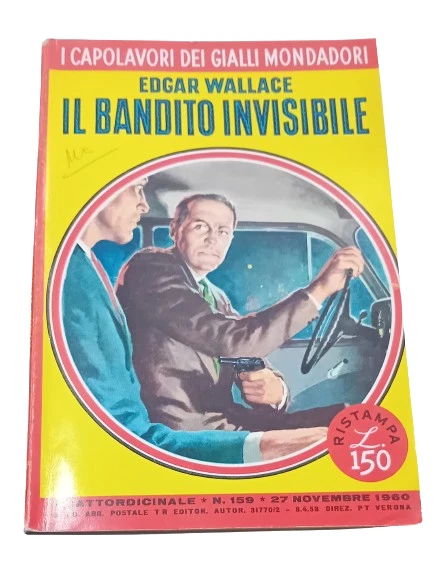 I CAPOLAVORI DEI Gialli Mondadori Edgar Wallace Il bandito invisibile