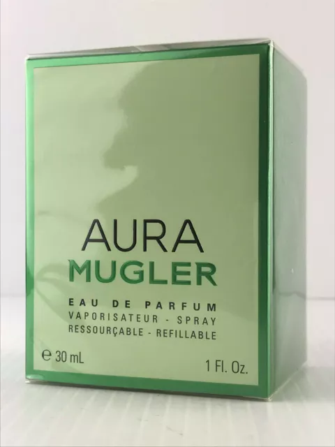 Aura Mugler Women Parfum Refillable Spray 1.0 oz New In Box